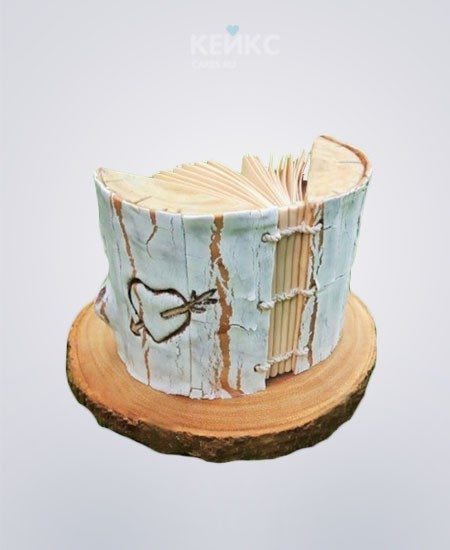 Оригинальный торт книга с сердечком Оригинальный торт книга с сердечком Фото
