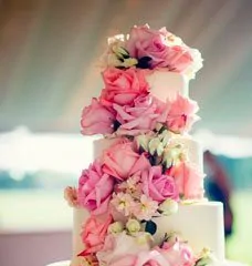 Свадебные торты с цветами
