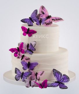 Purple butterfly cake  Торт, Праздничные торты, Многоярусные торты