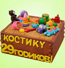 Торты песочница