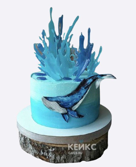 Нежный морской торт мальчику на 7 лет Нежный морской торт мальчику на 7 лет Фото