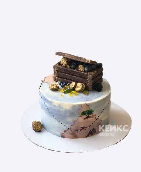 Торт мальчику на 10 лет с сокровищами Торт мальчику на 10 лет с сокровищами Фото