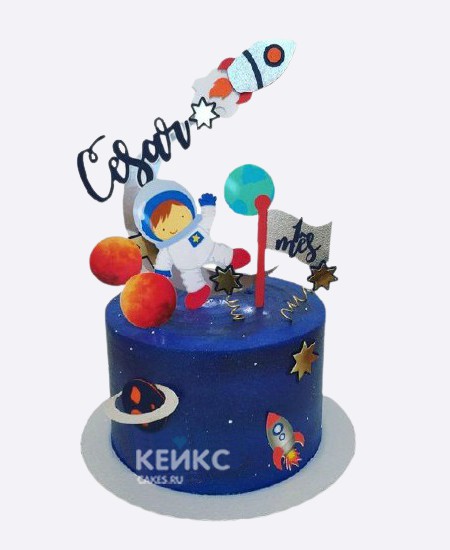 Торт мальчику на 7 лет с космонавтом Торт мальчику на 7 лет с космонавтом Фото