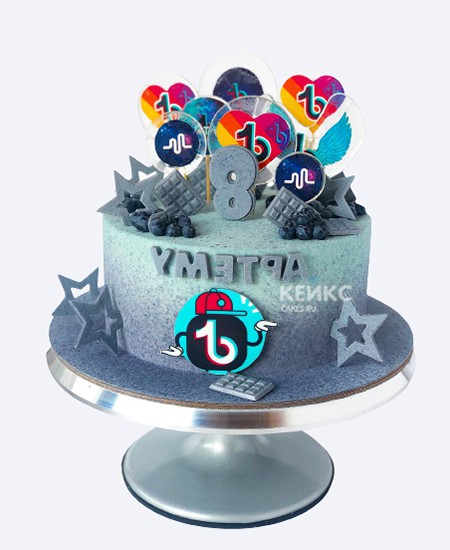 Торт мальчику на 8 лет с тик ток Торт мальчику на 8 лет с тик ток Фото