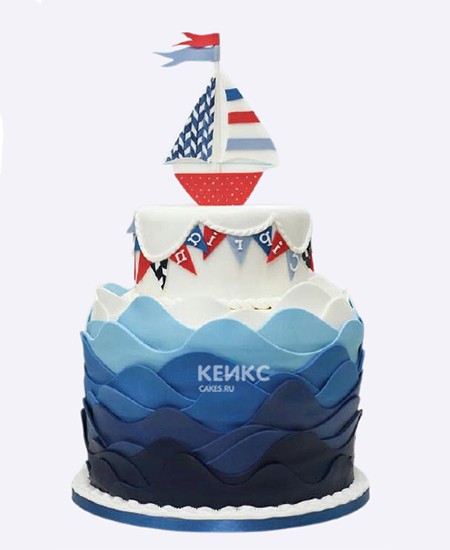 Торт мальчику на 9 лет с корабликом Торт мальчику на 9 лет с корабликом Фото