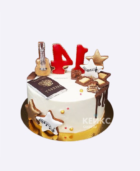 Торт на 14 лет с паспортом музыканту Торт на 14 лет с паспортом музыканту Фото