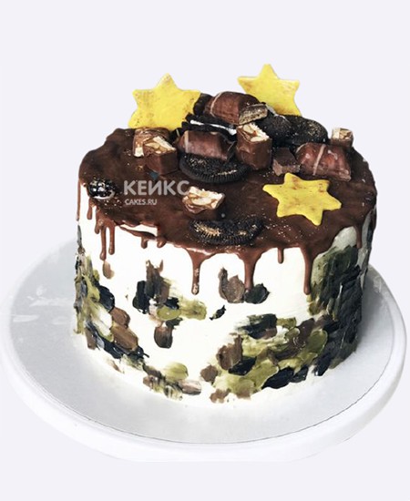 Торт на 23 февраля с печеньем орео и шоколадом Торт на 23 февраля с печеньем орео и шоколадом Фото