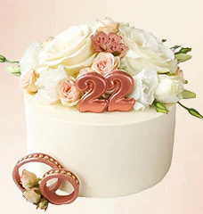 Торты на Бронзовую свадьбу (22 года)