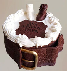 Торты на Кожаную свадьбу (3 года)