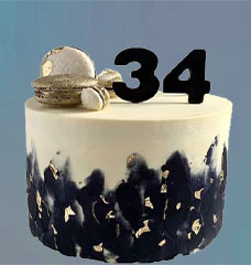 Торты на 34 года