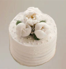 Одноярусные свадебные торты без мастики