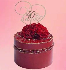 Торты на Рубиновую свадьбу (40 лет)