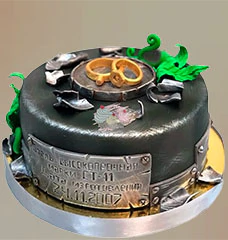 Торты на Стальную свадьбу (11 лет)