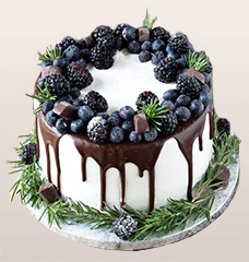 Торты с ежевикой