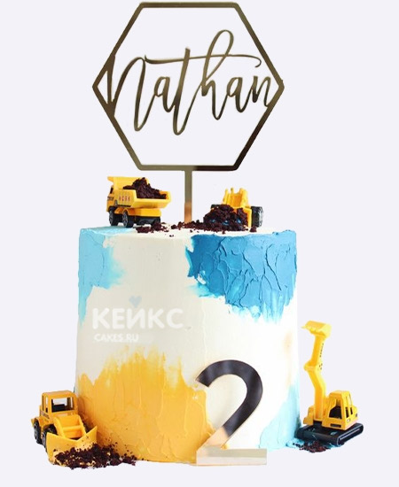 Бенто торт с машинками и мазками Бенто торт с машинками и мазками Фото