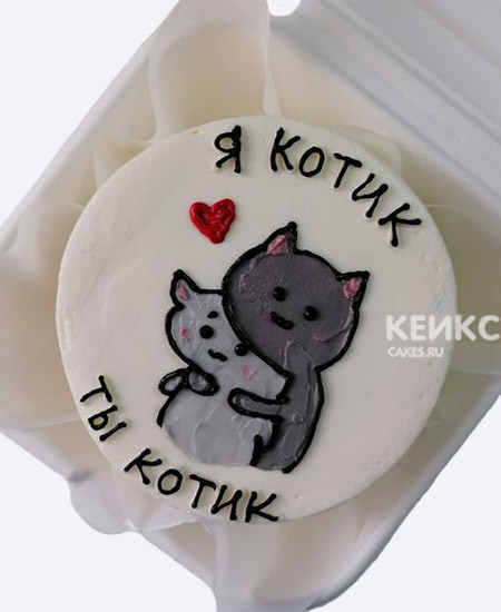 Милый бенто торт с котиками Милый бенто торт с котиками Фото