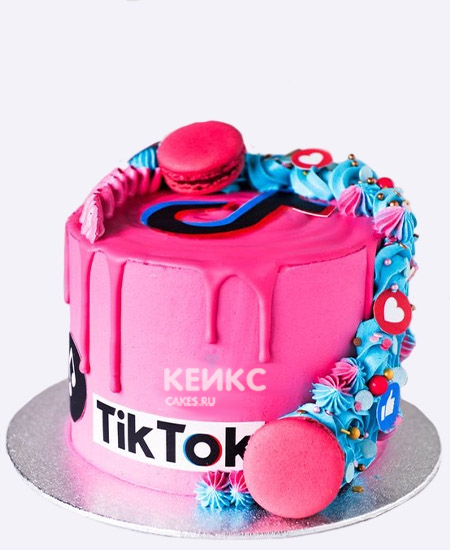 Тик ток бенто торт с макарунс Тик ток бенто торт с макарунс Фото