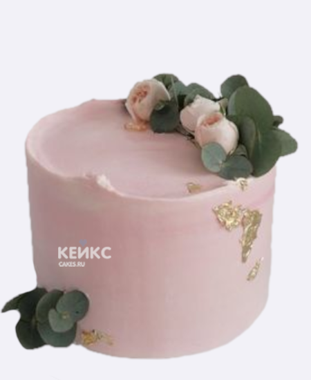 Нежный торт с розами Нежный торт с розами Фото
