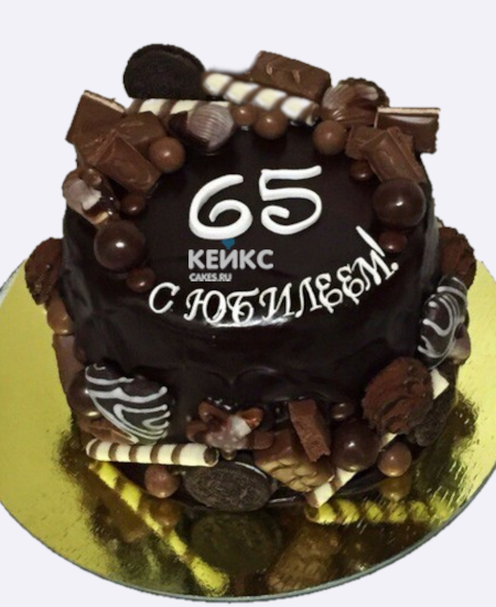 Шоколадный торт мужчине на 65 лет Шоколадный торт мужчине на 65 лет Фото