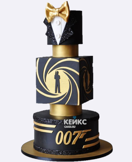 Торт мужу в виде агента 007 Торт мужу в виде агента 007 Фото
