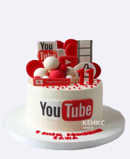 Торт на 11 лет с логотипом и цифрой Торт на 11 лет с логотипом и цифрой Фото