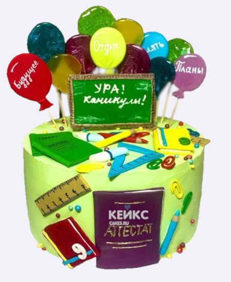 Торт на выпускной 9 класс с аттестатом Торт на выпускной 9 класс с аттестатом Фото