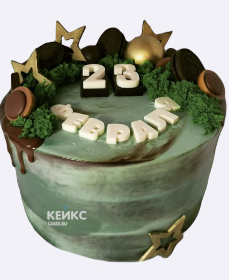 Торт на 23 февраля для любимого мужа Торт на 23 февраля для любимого мужа Фото