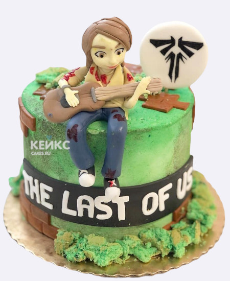Торт The last of us с фигуркой Элли Торт The last of us с фигуркой Элли Фото