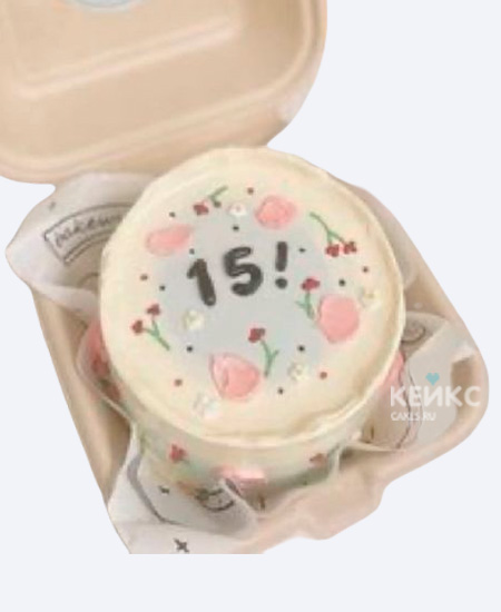 бенто торт 15 лет вместе