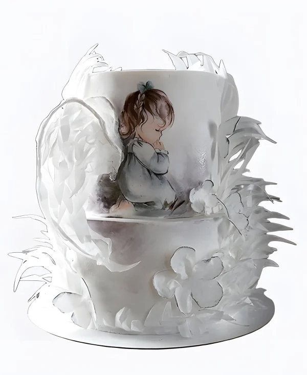 Торт Акварельный ангел Фото