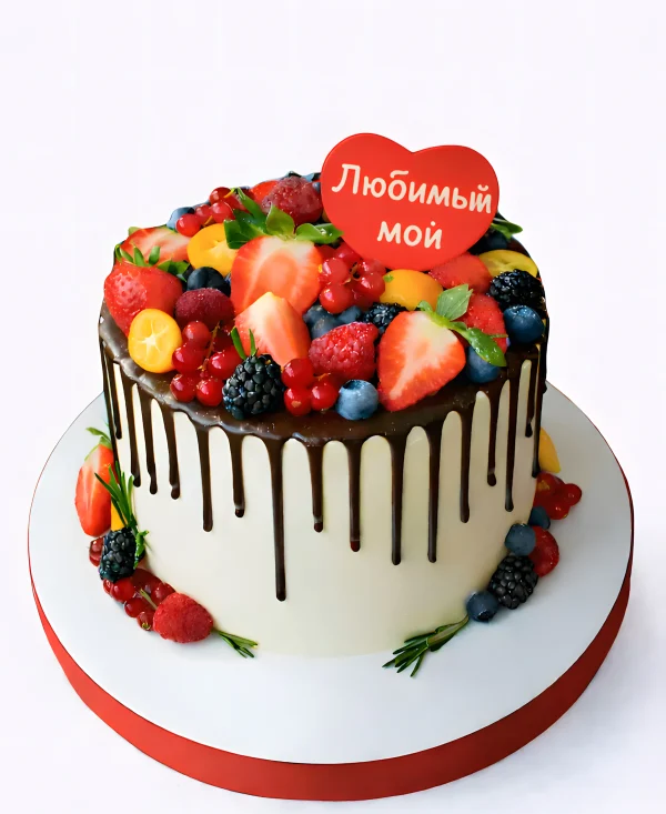 Торт на день рождения любимому мужу Фото
