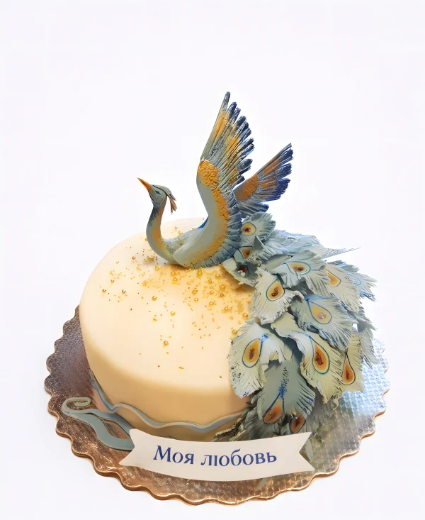 Торт с фигуркой Жар-птицы Фото