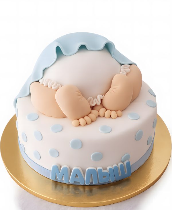 Необычный торт в виде памперса Фото
