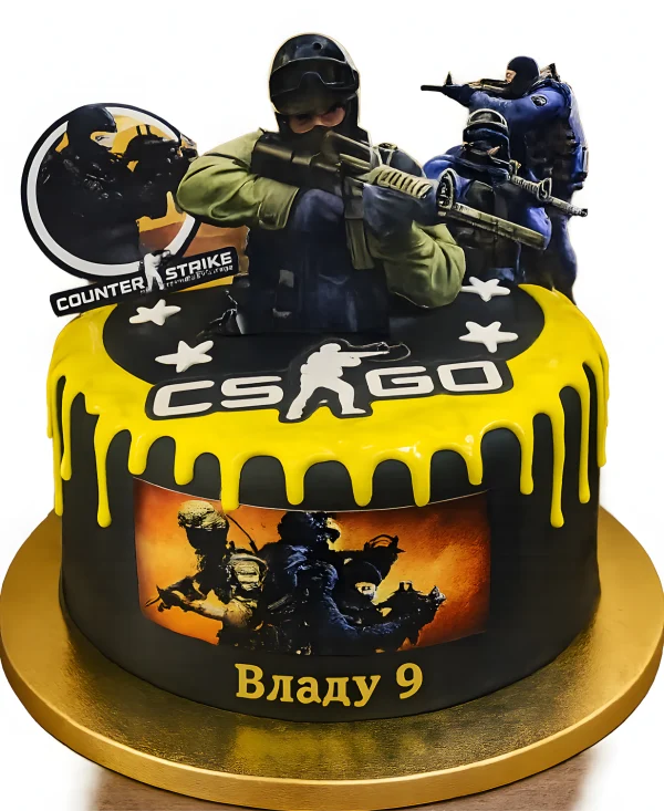 Торт Контр Страйк для мальчика Фото