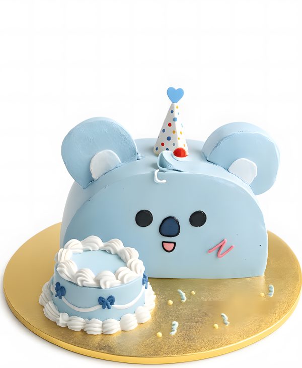 Детский торт с пирожным в виде торта Фото