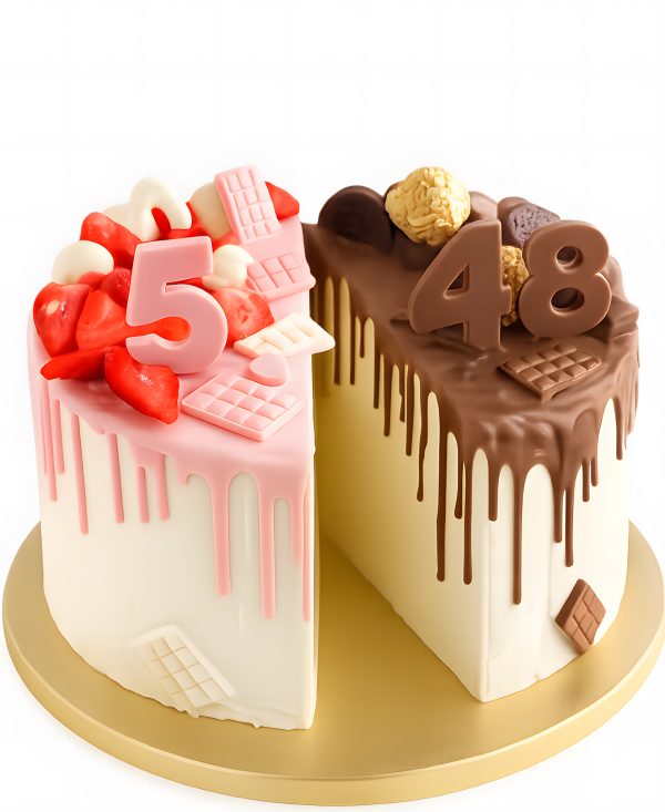 Торт папе и дочке с маленькими шоколадками Фото