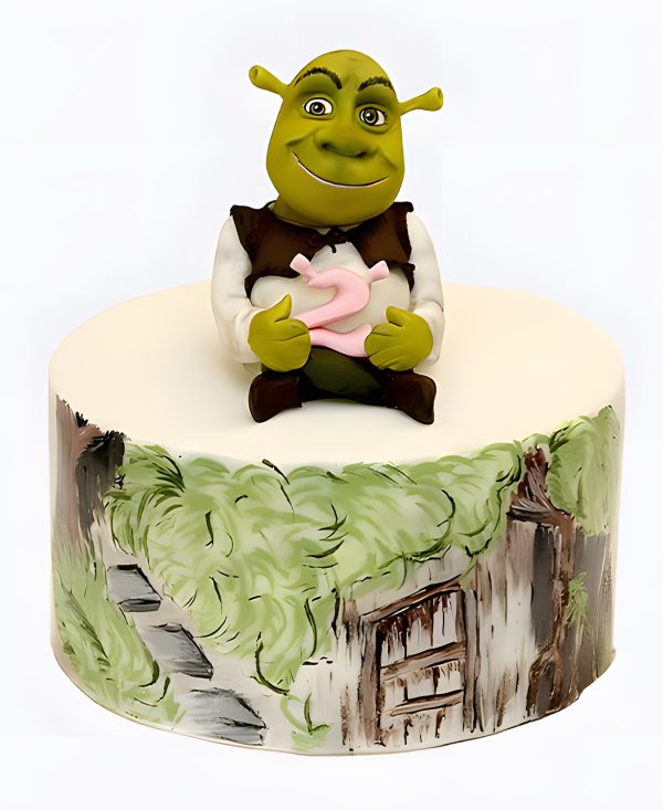 Торт с фигуркой Шрека Фото