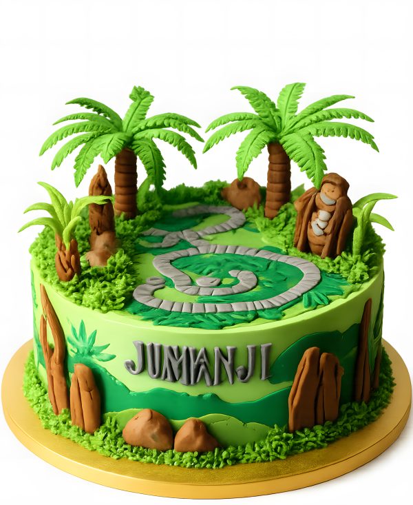 Торт с пальмами по фильму Джуманджи Фото