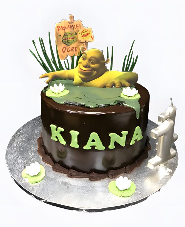 Торт Шрек в болоте Фото