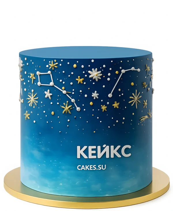 Минималистичный космический торт Фото