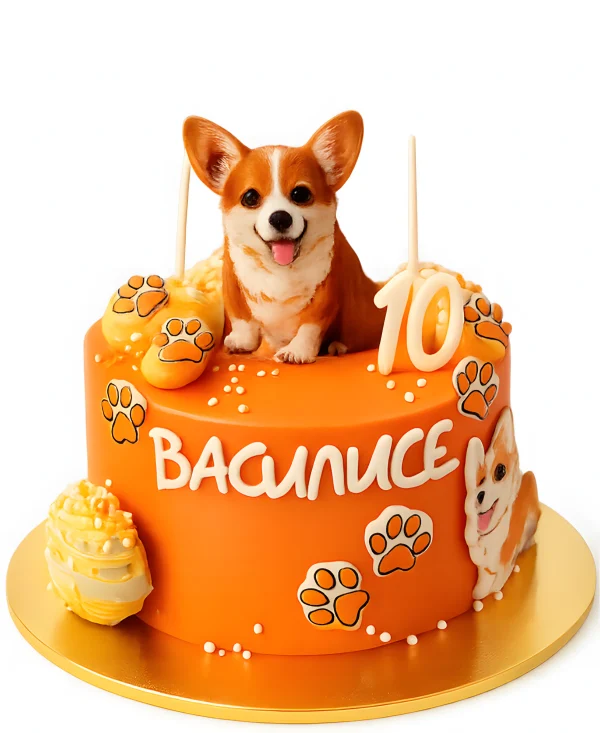 Корги торт на день рождения девочке Фото