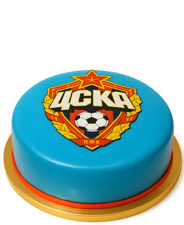 Торт с логотипом ФК ЦСКА Фото