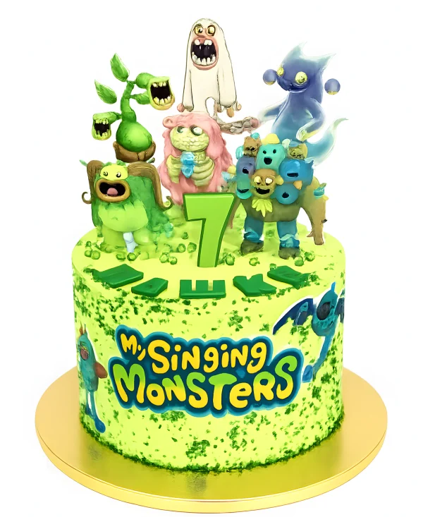 Торт на 7 лет Мои поющие монстры Фото