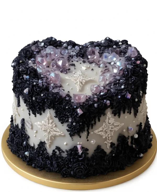 Торт с бусинами и драгоценностями Фото