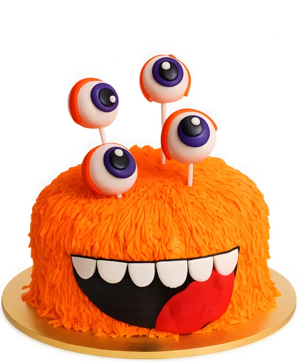 Торт в форме улыбающегося монстрика Фото
