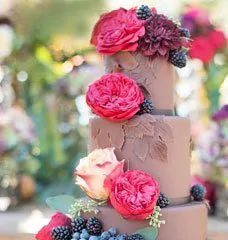 Свадебные шоколадные торты