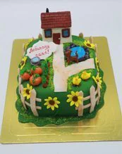 Отзыв Заказывал торт для папы в виде домика.