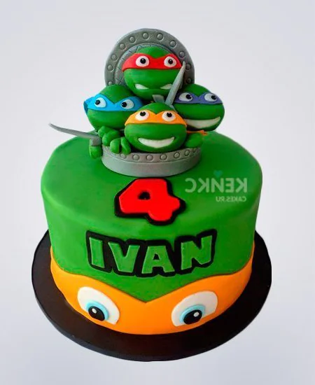 Торт Черепашки ниндзя 20 Фото