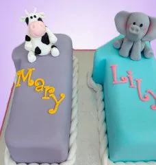 Торты для двойняшек девочек