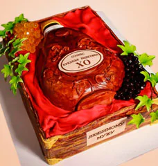 Торты с Бутылкой Коньяка